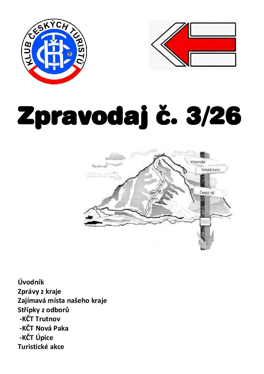 Turistický zpravodaj 3-2026